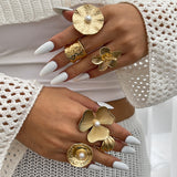 Fashion Inlaid Pearl Flower Ring