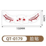 Halloween Face Tattoo Stickers – Waterproof Temporary Horror Makeup Tattoos for Men & Women
