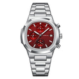 Multifunction Quartz Waterproof Watch with Calendar Display
