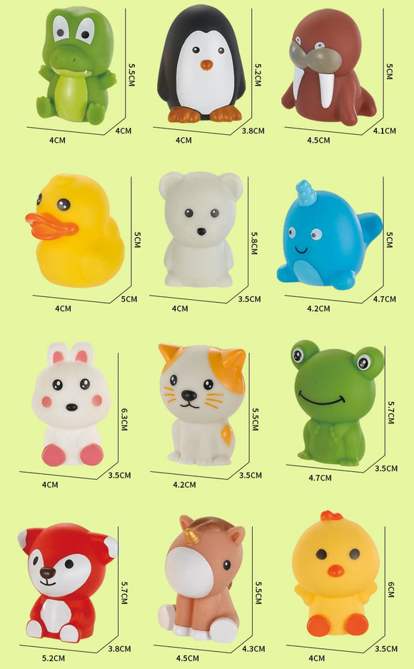 DIY Soft Rubber Finger Toys, Animal Matching House Accessories