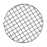 Stainless Steel Barbecue BBQ Grill Meshes Racks, Grid Round Grate Steam, Camping Hiking Outdoor Mesh Wire Net (Pack of 2)