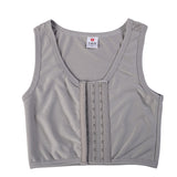 Front Buckle Corset, Les Short Handsome Mesh Buttoned Vest