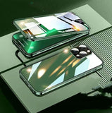 Double-sided Magnetic Glass Mobile Phone Case, Full Body Protection