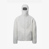 Men's Fashion Lamb Wool Hooded Zipper Coat Sweatshirt, Patchwork Line Design Male Casual Tops