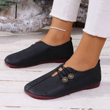 INS Square Toe Slip-on Sandals, Summer Fashion Soft Flat Shoes for Women