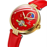 Women's Fashion, Hollowed-out Mechanical Movement Watch