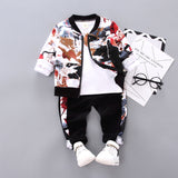 Boys' 3-Piece Winter Outfit Set – Jacket, T-shirt & Pants, Kids' Clothing Set