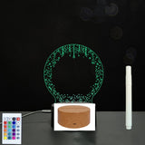 3D Acrylic Handwriting Message Board LED Light, Creative Note Lamp