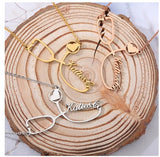 Stainless Steel Stethoscope Customised Name Necklace for Women, Jewelry Gift