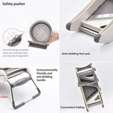 Manual Vegetable Cutter and Slicer with Adjustable Stainless Steel Blade – Kitchen Tool