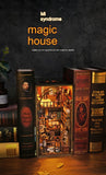 DIY Model, Cottage Magic Book Stand, Assembled Small House, Three-dimensional Building