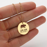 INS Light Luxury Personality, Cute Cartoon Animal Pendant Necklace