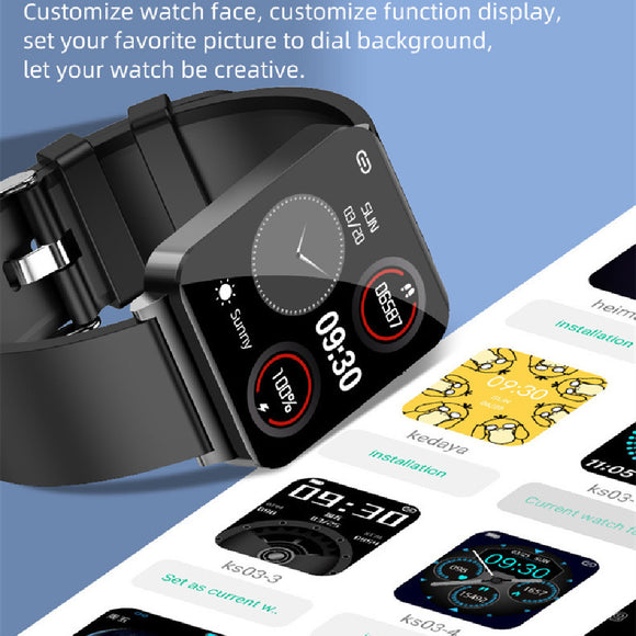 KS03 Heart Rate, Blood Glucose, Blood Oxygen, ECG Monitoring, lP67 Smartwatch