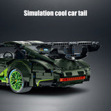 Gradient Sports Car Model, Building Block Toy