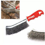 Stainless Steel Knife Brush with Plastic Handle
