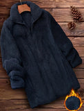 Fleece-lined Outdoor Coat, Double-sided Winter Jacket