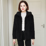 New Winter Thick Fur-lined Hooded Coat, Small Jacket