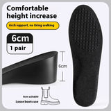 Invisible Height Increasing Insoles for Men – Non-collapse, Comfortable Inner Lift Pads