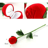 Romantic Red Rose, Flower Ring Gift Box for Anniversaries, Weddings, Proposal & Gifts