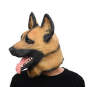 Animated Cartoon Unisex Horror Dance, Adults Cosplay Latex Mask, Animal Police Dog Caps