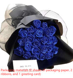 Personalized Valentine's Day, Fresh Look Fake or Plastic Flower Bridal Bouquet