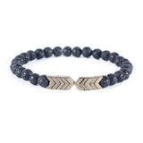 Men and Women's, Volcanic Natural Stone, Magnetic Bracelet