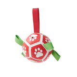 Dog Soccer Balls Toy with Straps, Gift for Pets - Puppy Birthday Interactive Toys