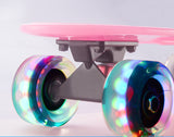 Plastic Four-wheel Fish Skateboard with Flashing Wheels – Single Curve Road Gadget
