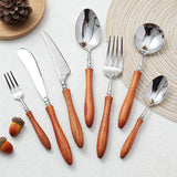 304 Stainless Steel Kitchen Tableware with Rosewood Handle