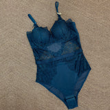 Sensual Lace Hollow Transparent Bodysuit