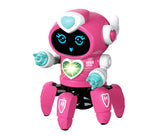 Smart Dancing Robot, Electronic Six-claw Dance LED Music Niena Toys for Children, Birthday Gift