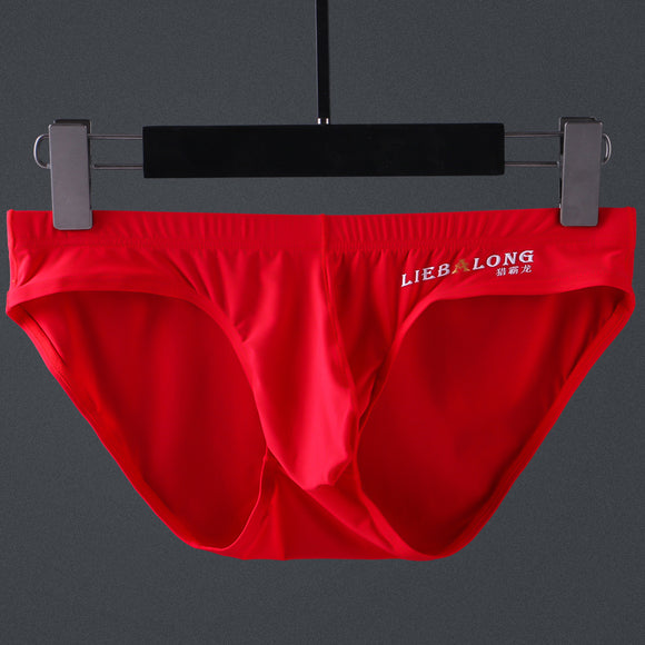 Men's Low Waist, Ice Silk, Sexy Trendy Briefs (Pack of 2)