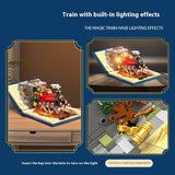 Train Model Decoration, Small Particle Building Blocks Toy Gift