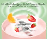 Electric USB Wine Bottle Juicer Cup, 6-leaf Cutter Head for Households