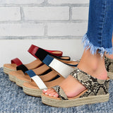 Women's Slippers Casual Sandals High Wedge Heel Shoes