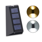 Solar Garden Courtyard Household Waterproof Up and Down Glow Outdoor Decoration Wall Lights
