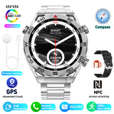 ECG PPG Bluetooth Calling, Compass GPS, Wireless Charger Smartwatch