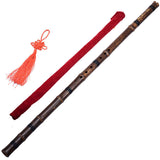 Handmade Purple Bamboo Flute – G/F Key Traditional Chinese Xiao Musical Instrument for Beginners