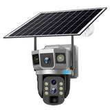 V380 3-Screen 4G Outdoor Household Smart Camera with 10x Zoom, Night Vision and HD Monitoring