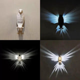 Modern Creative Bird Wall Lamp, Owl Eagle Shape Projector, Atmosphere Sconce Light, 3D Print Body Animal Lighting Lustre Home Decor