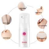Depilatory Armpit Hair and Legs Foam Mousse, Non-irritating Gentle Hair Removal Cream Spray