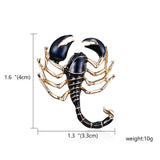 Scorpion Personality Insect Painting Oil Animal Brooch