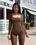 Seamless Long Sleeve, Shapewear, Hip Lift, Yoga Sports, Jumpsuit Bodysuits