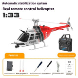 C138 Simulation Double Paddle Blade Single Rotor Helicopter RC Toy without Ailerons