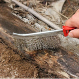 Stainless Steel Knife Brush with Plastic Handle