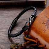 To my Man Love you Forever and Always Infinity - Leather Bracelet for Husbands, Dad and Sons