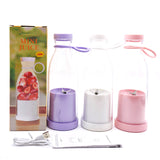 Electric USB Wine Bottle Juicer Cup, 6-leaf Cutter Head for Households