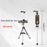 Aluminum Alloy Multifunctional Non-slip Folding Cane