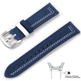 Grained Leather Strap for Quick Release, Hand Made Retro Watch Bands (Watch not Included)