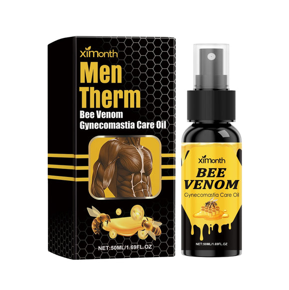 Men’s Chest Firming Oil – Bee Venom Gynecomastia Care